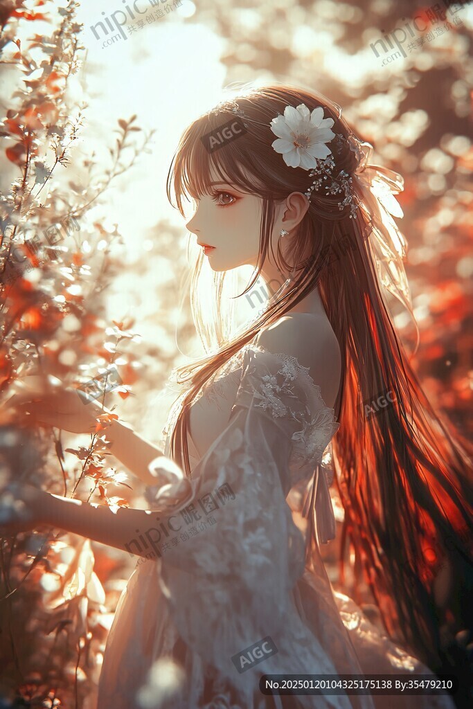 仙氣清冷少女壁紙圖片