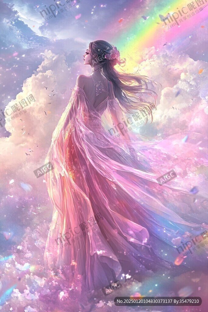 唯美彩虹女孩
