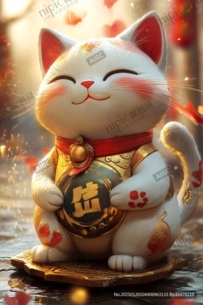 3d招財貓