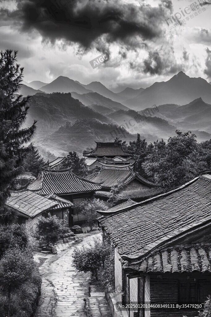 云彩高山古寺