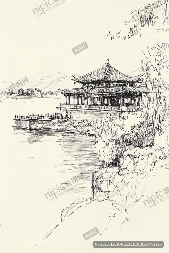 華清池速寫