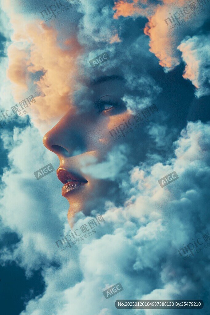 云朵人臉