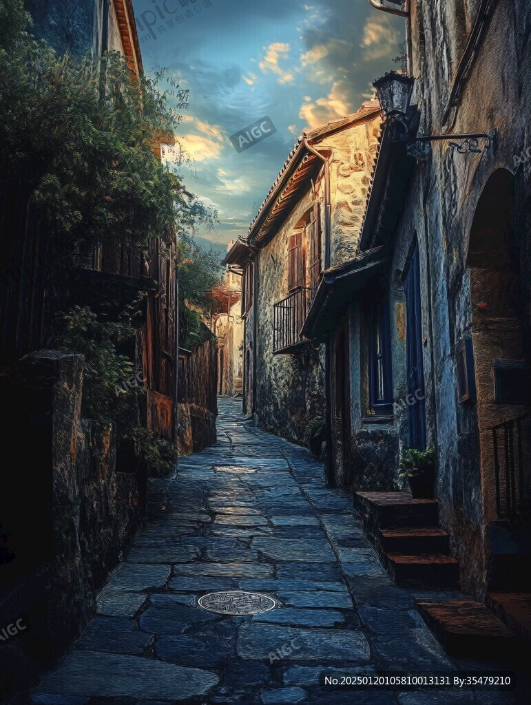 歐美鄉村街景