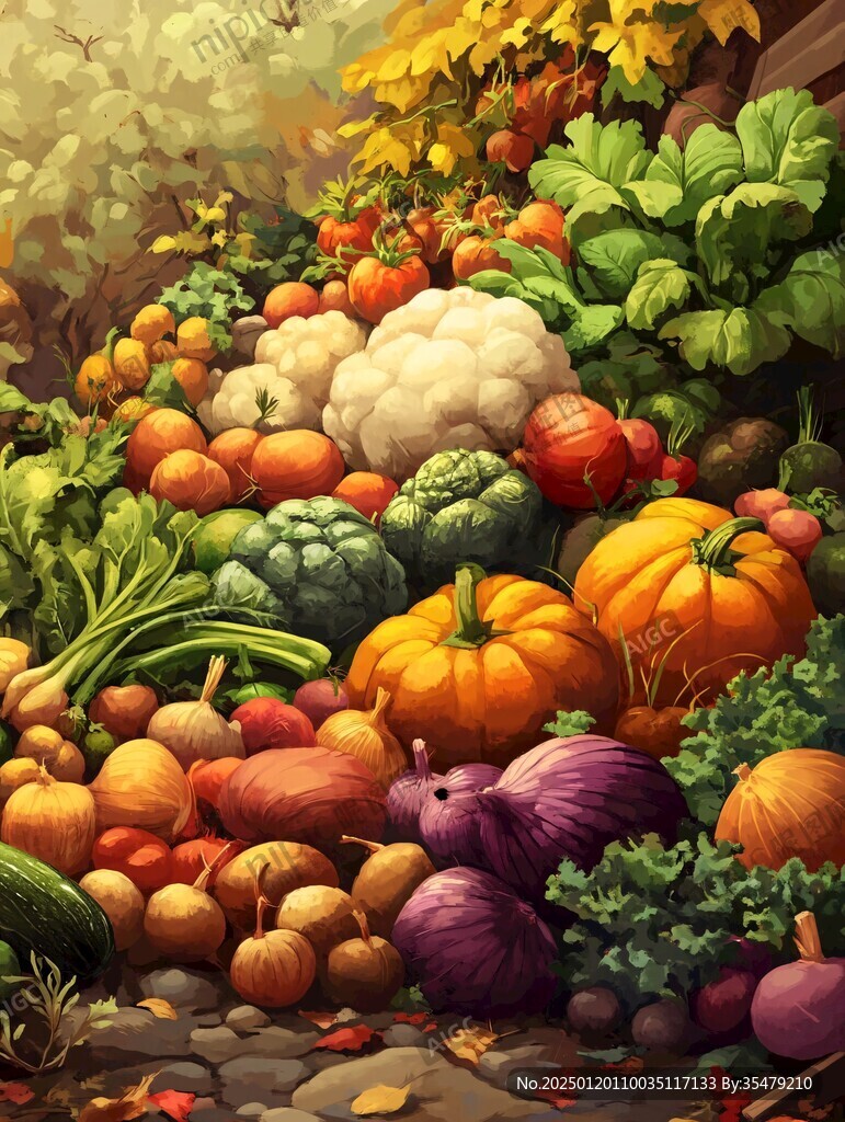 豐收主題插畫