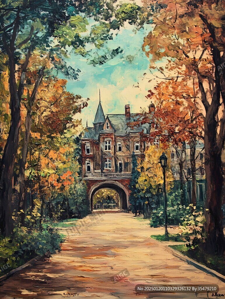 普林斯頓大學(xué)水彩