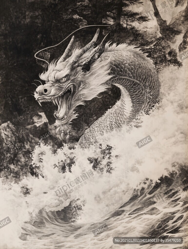 工筆龍