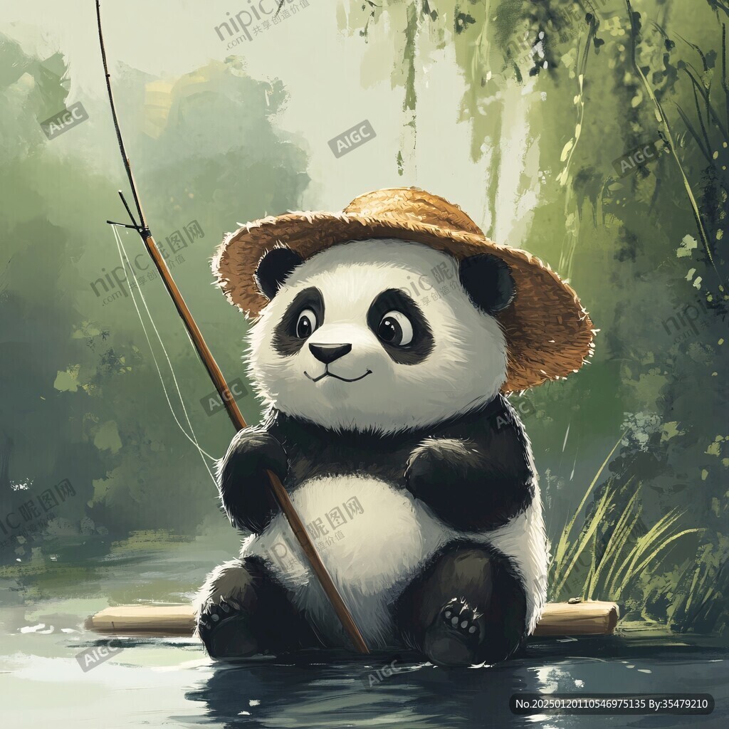 熊貓繪本插圖插畫