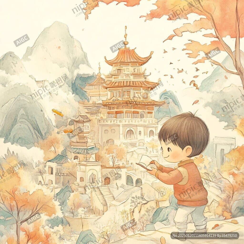 秋天文創(chuàng)插畫