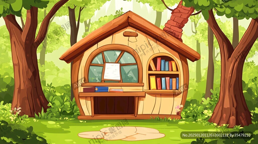 林中小屋森林木屋