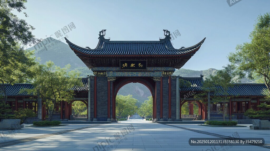 山門效果圖