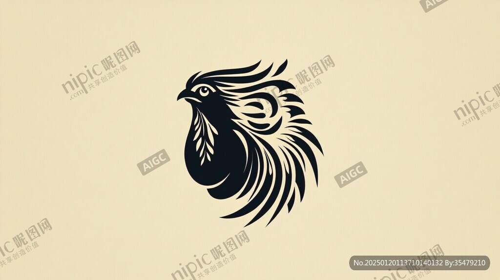 動物母雞logo設(shè)計