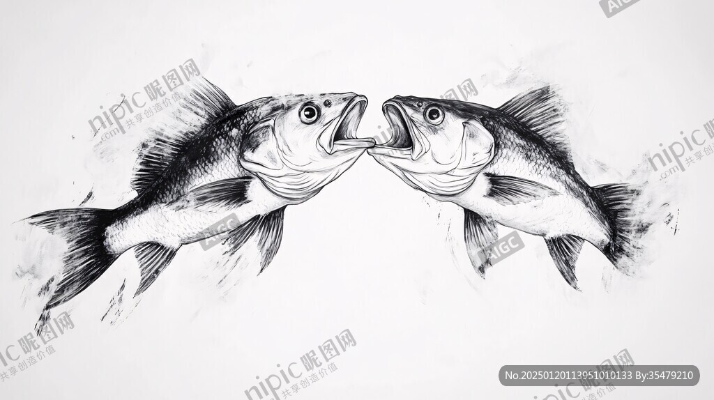 魚水墨