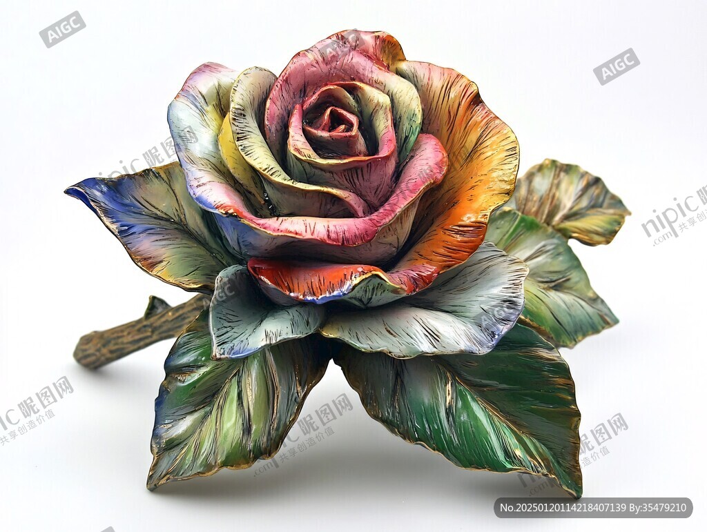 3d立體玫瑰花