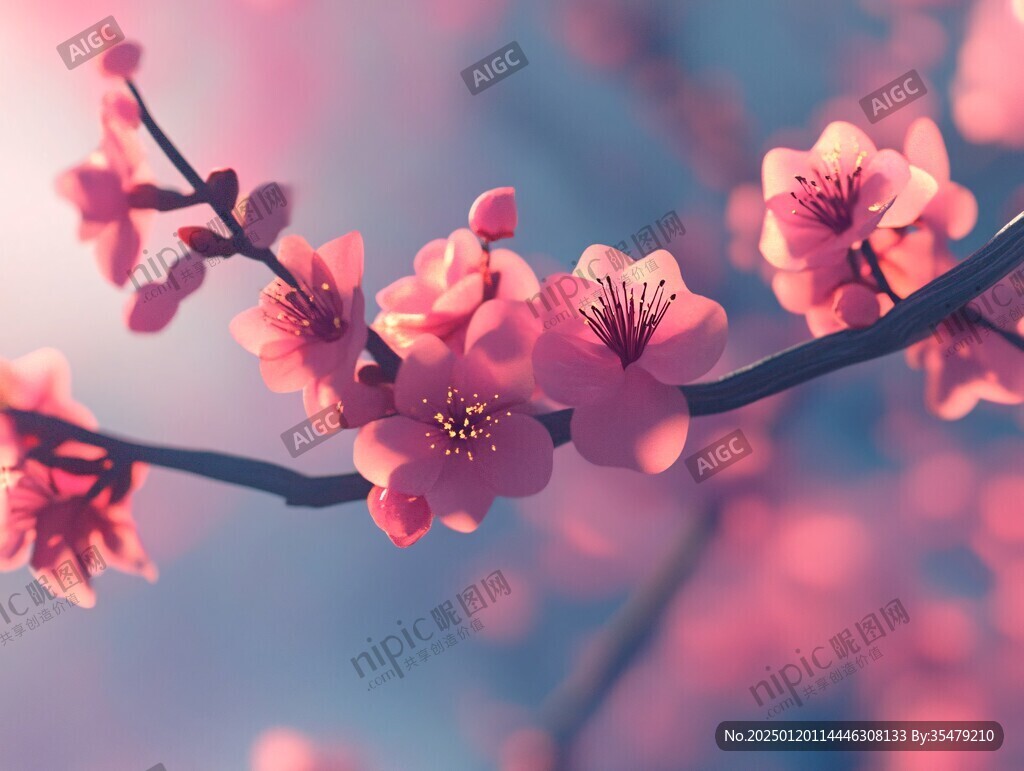 唯美桃花高清壁紙