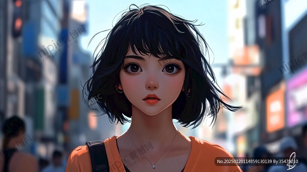 寫實(shí)人物插畫