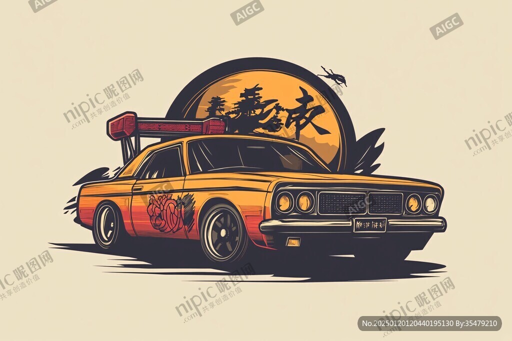 出租車插畫