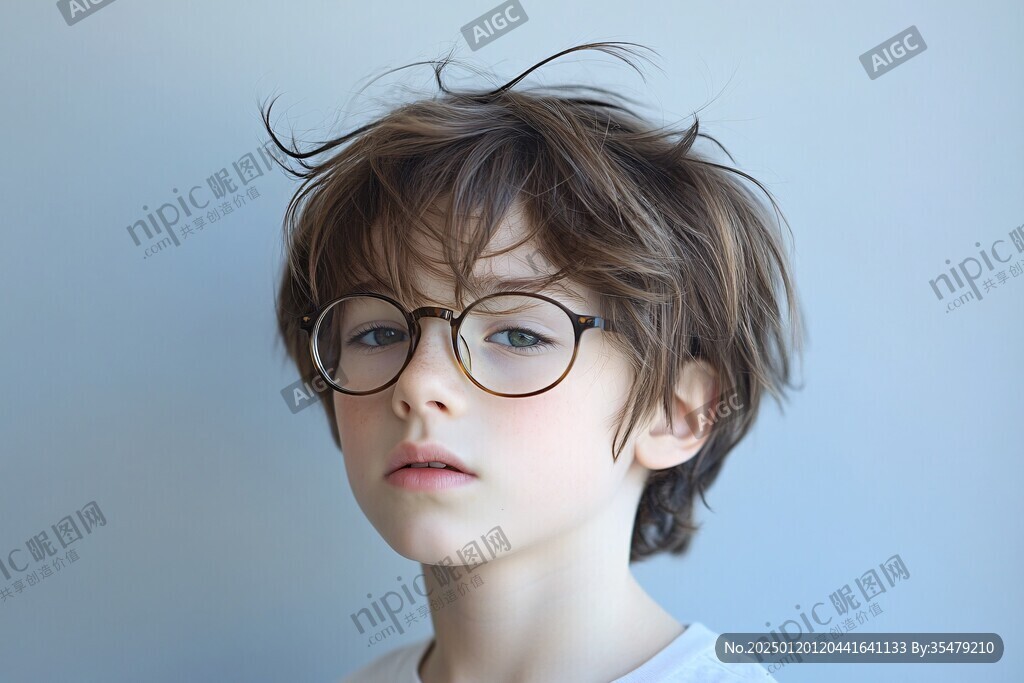 形象設(shè)計(jì)戴眼鏡男孩