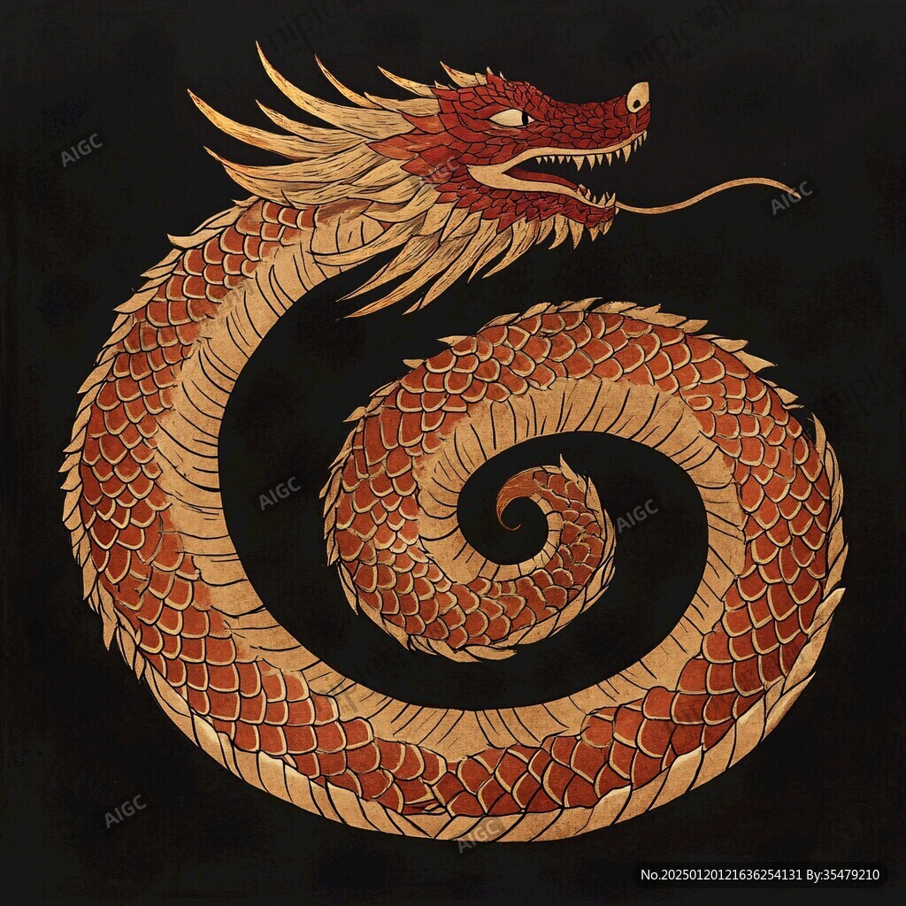 金繪圓龍