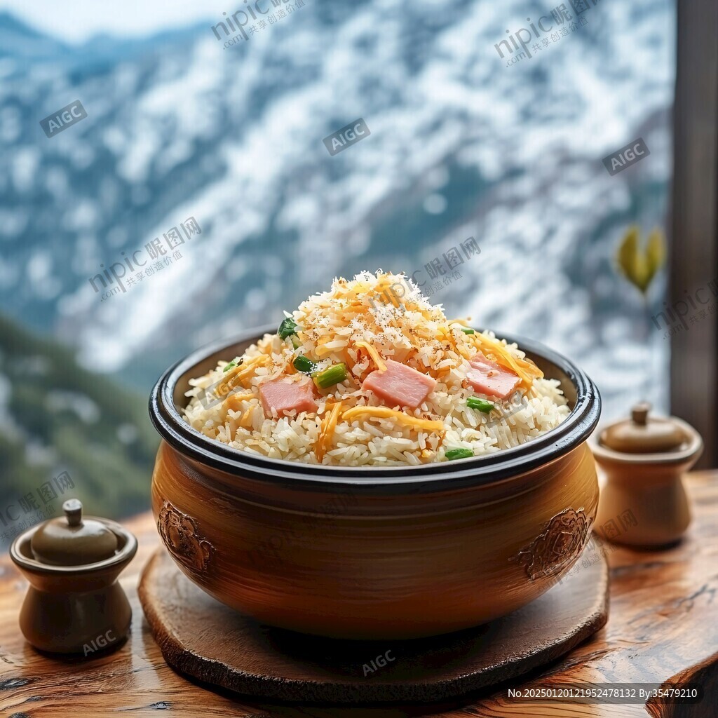 野山菌飯