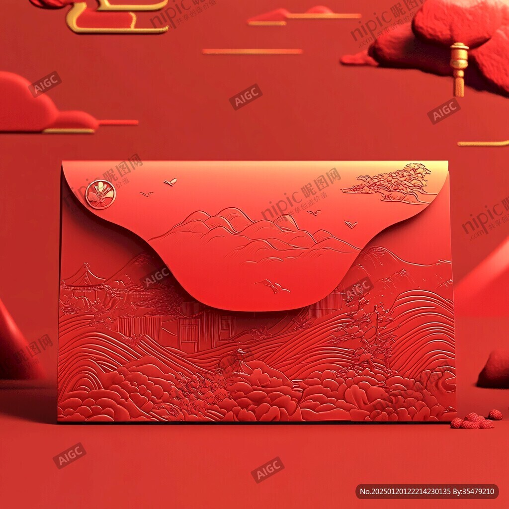 創(chuàng)意新中式風格紅包