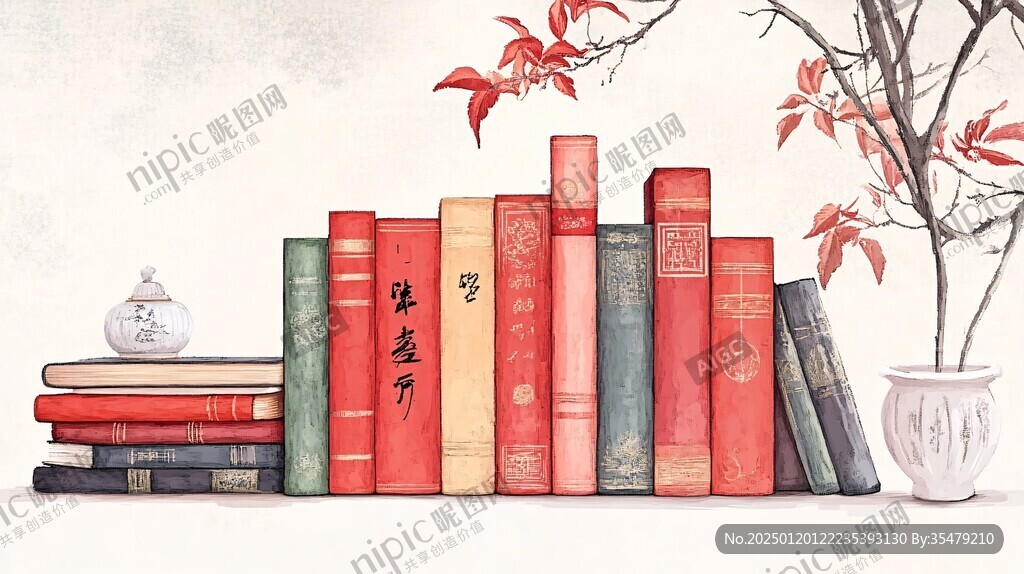 書籍古風(fēng)插圖