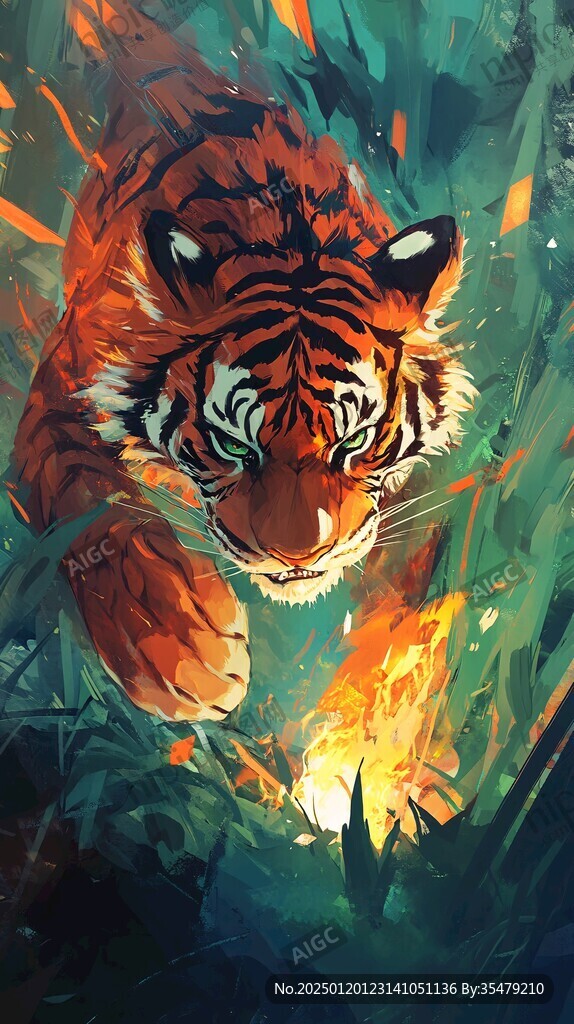 虎系列插畫