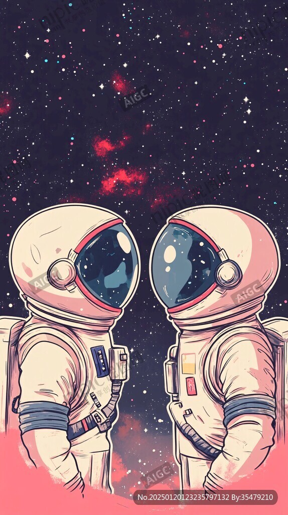 宇航員插畫