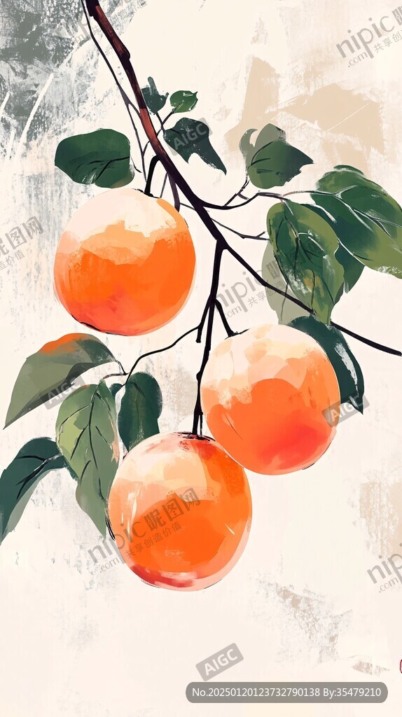 砂糖橘插畫
