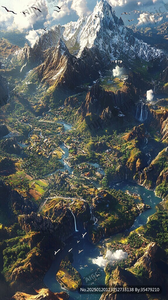 山川冰河火山