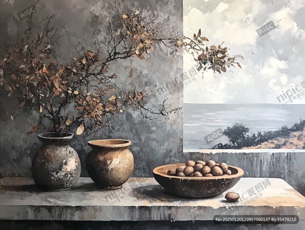 秋實油畫