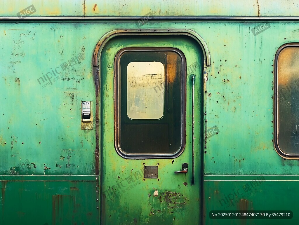 綠皮火車車門