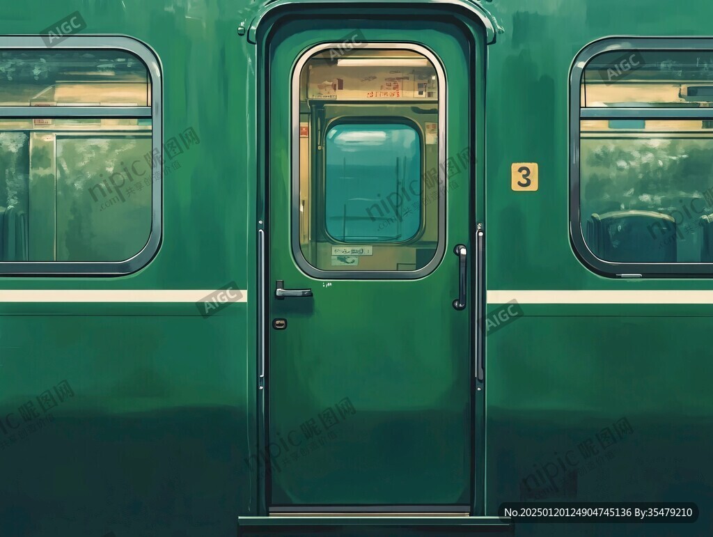 綠皮火車車門