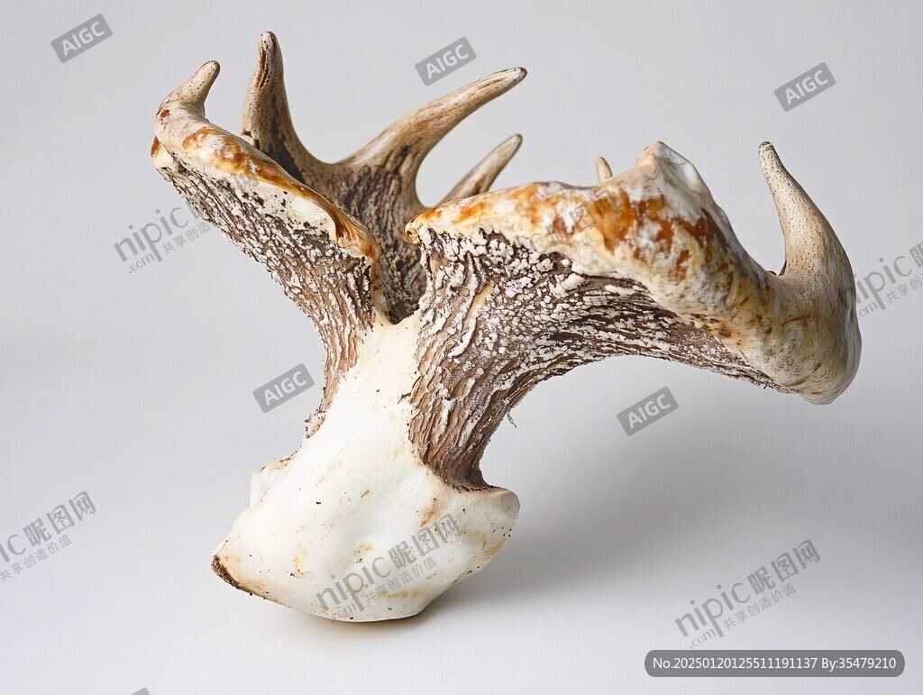 骨雕鹿頭