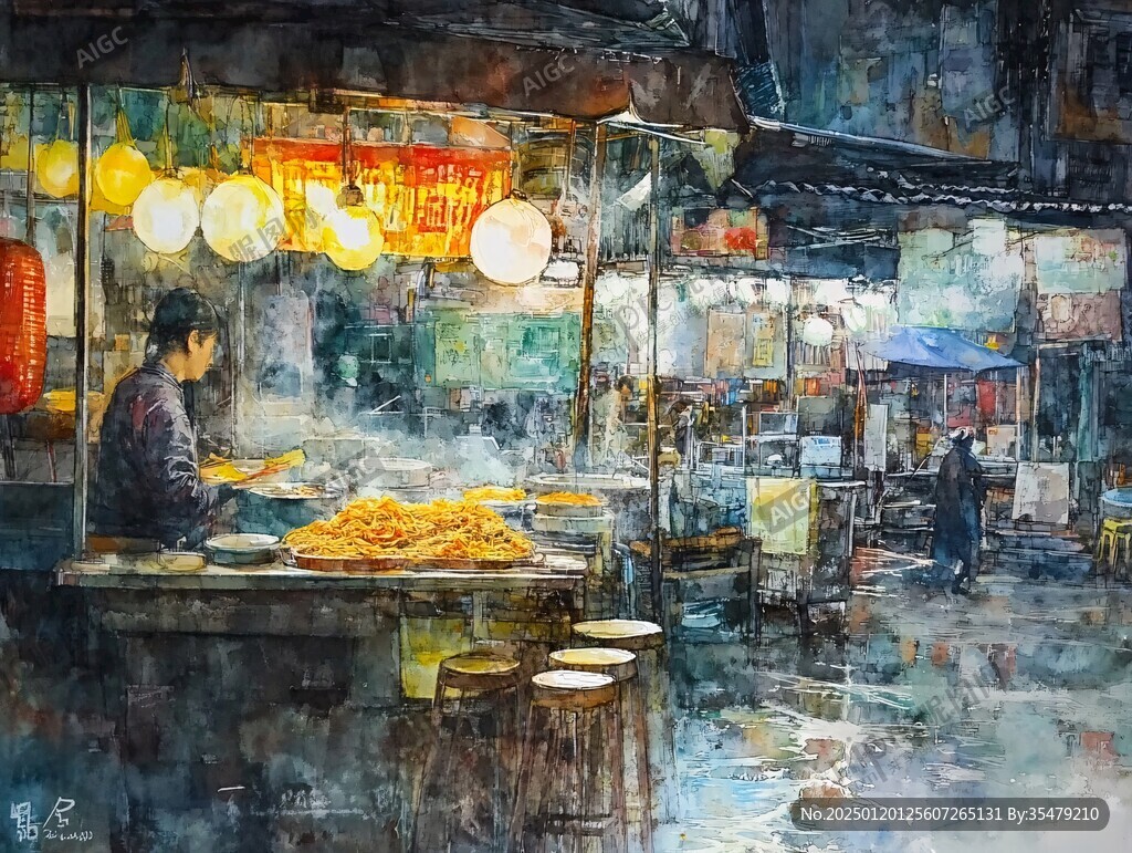 南后街水彩