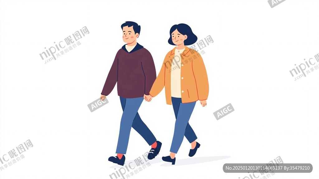 走路人物素材