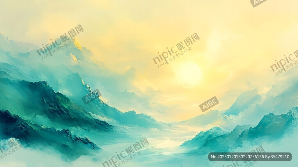 厚涂山水藝術(shù)背景