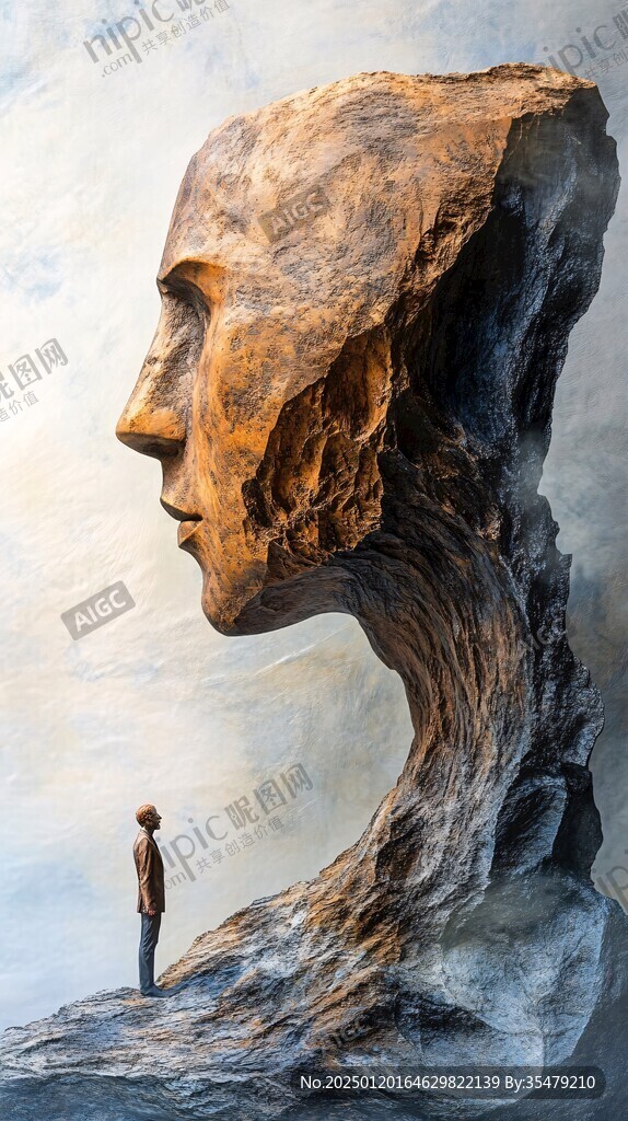 自然形成的人像