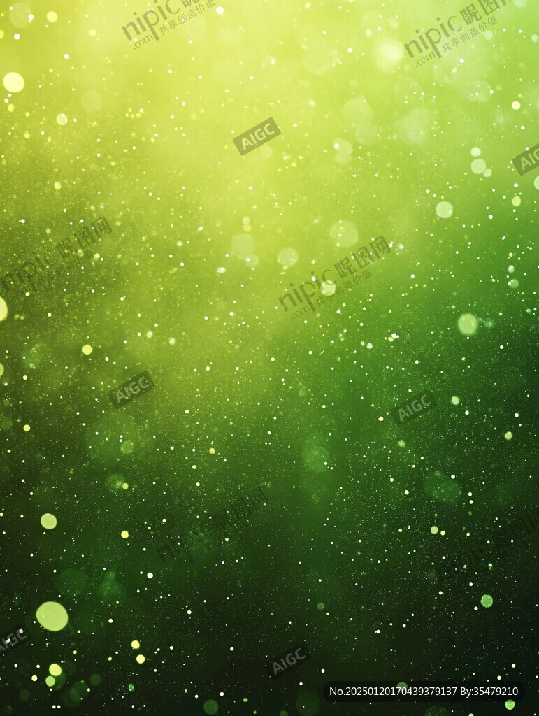 綠色唯美星光背景