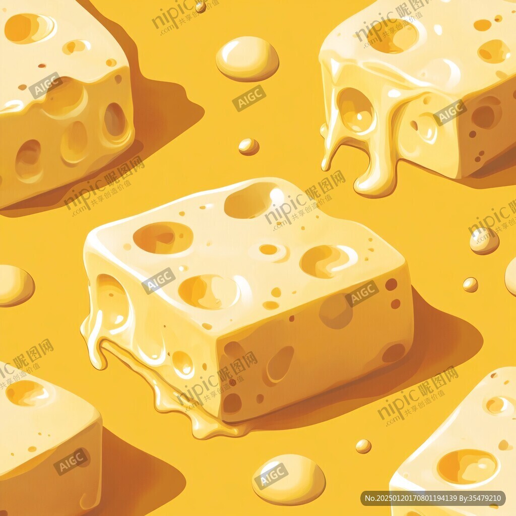 奶酪起司插畫元素