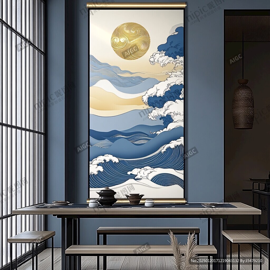 晶瓷畫日式裝飾畫