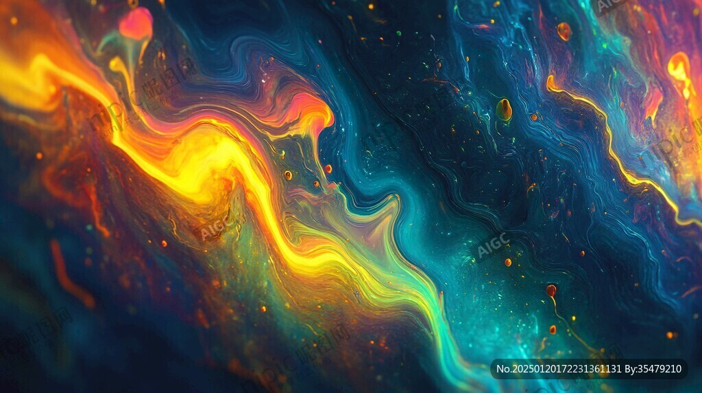 幻彩抽象流體