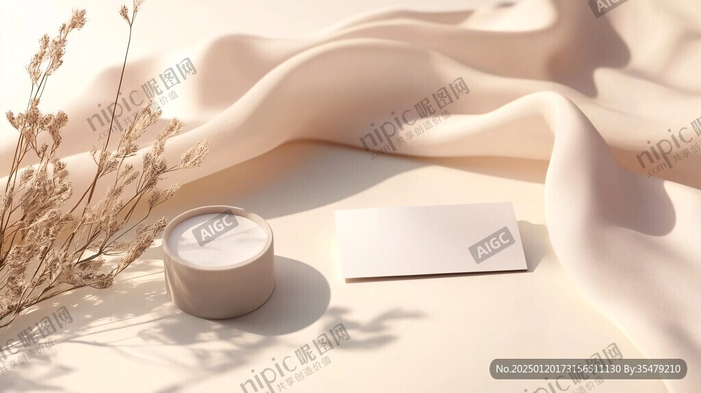 乳白色化妝品膏體造型