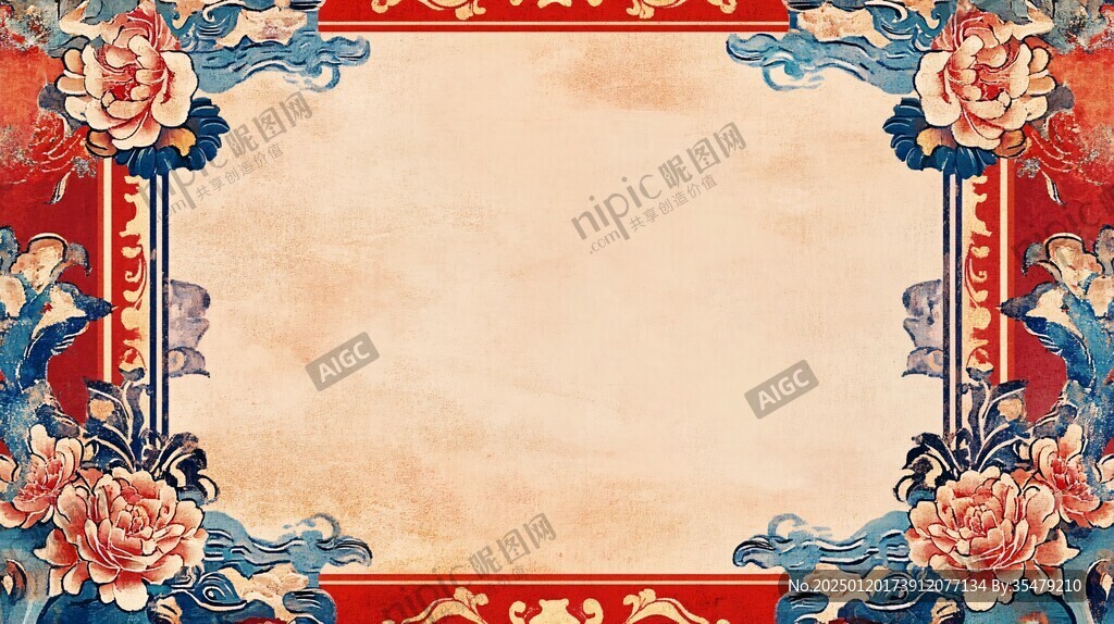 復(fù)古新中式婚慶背景