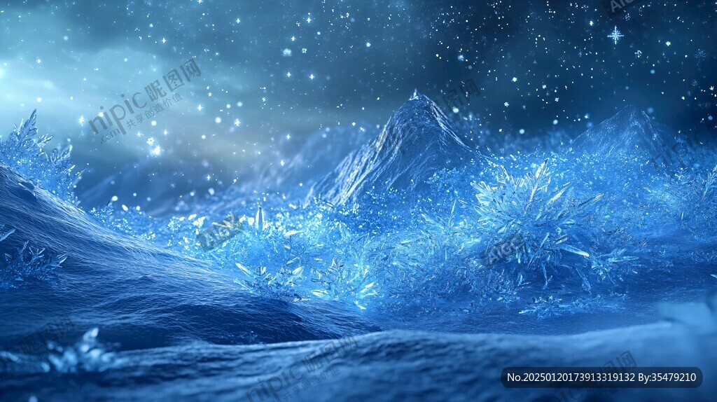 藍色夢幻冰雪