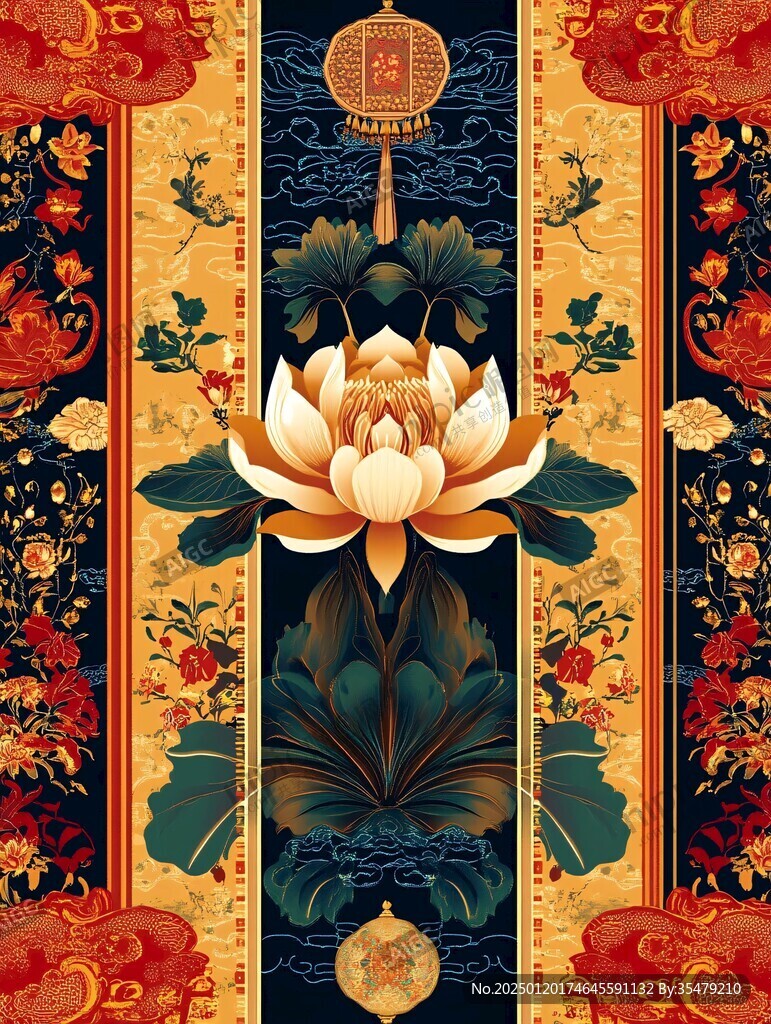 大氣宮廷風(fēng)插畫