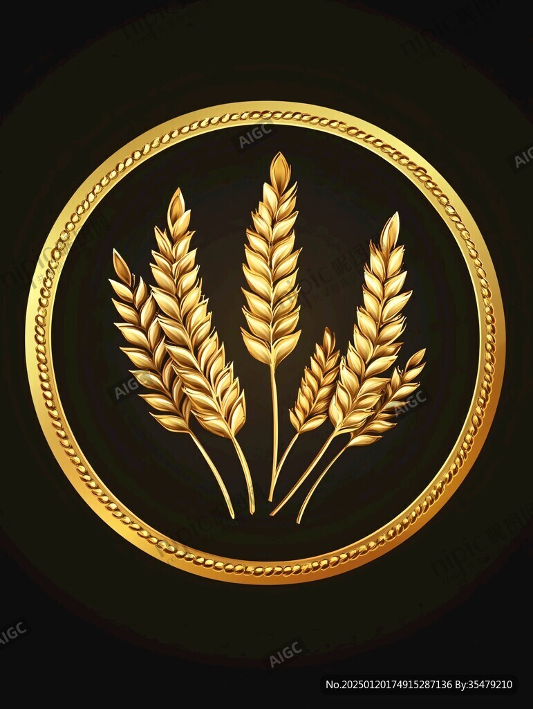金色麥logo穗