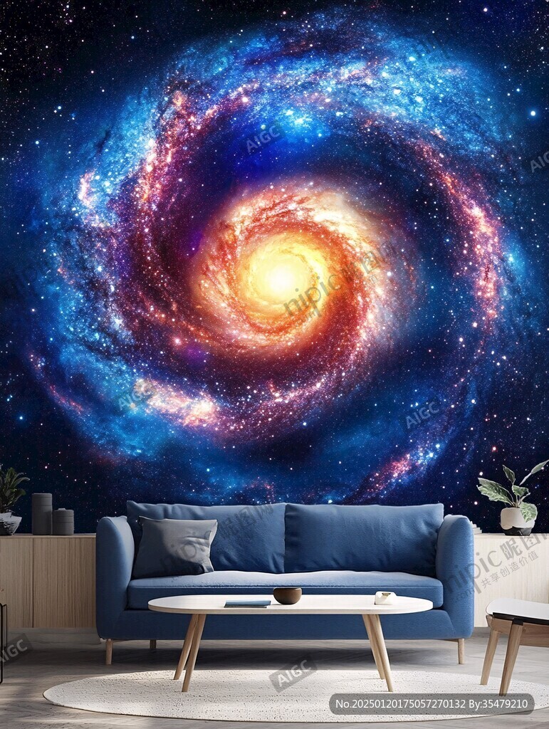 宇宙銀河系背景墻