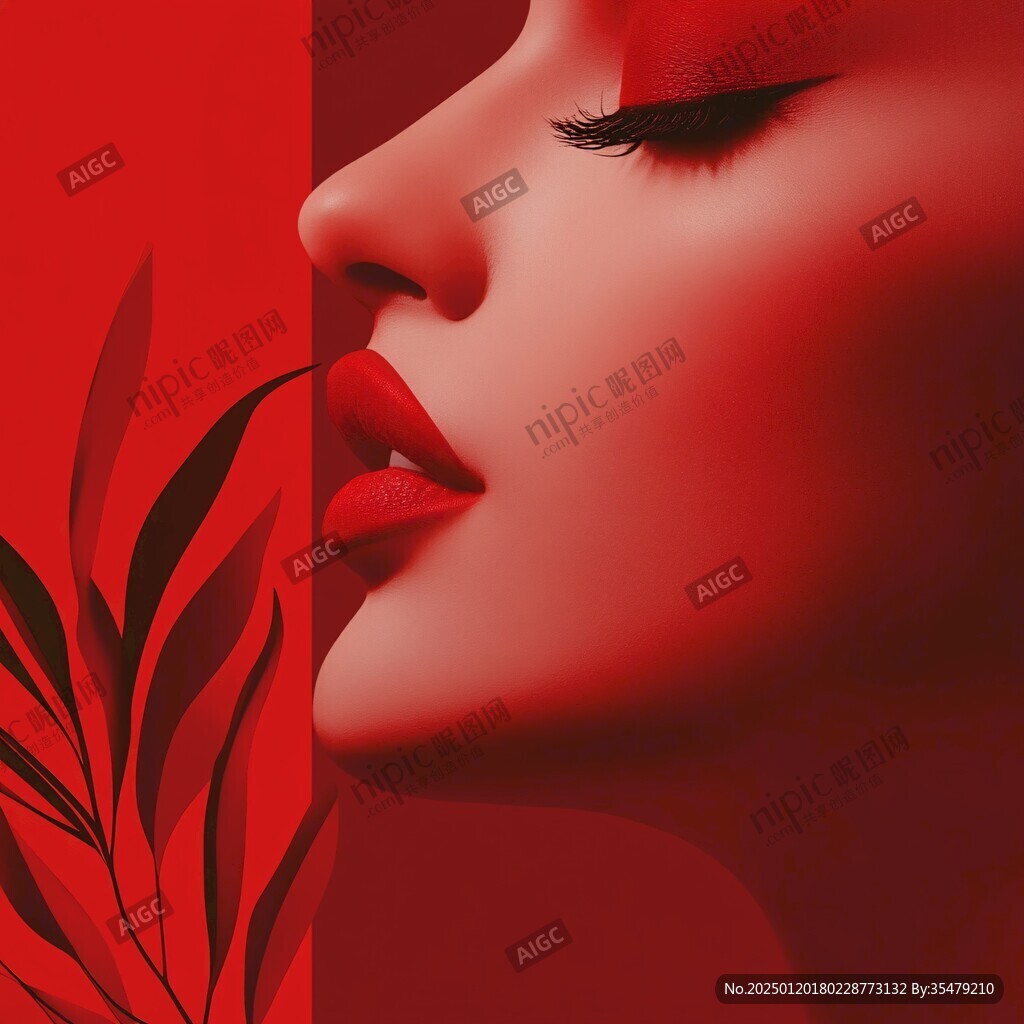 口紅唇彩美妝美甲美發(fā)