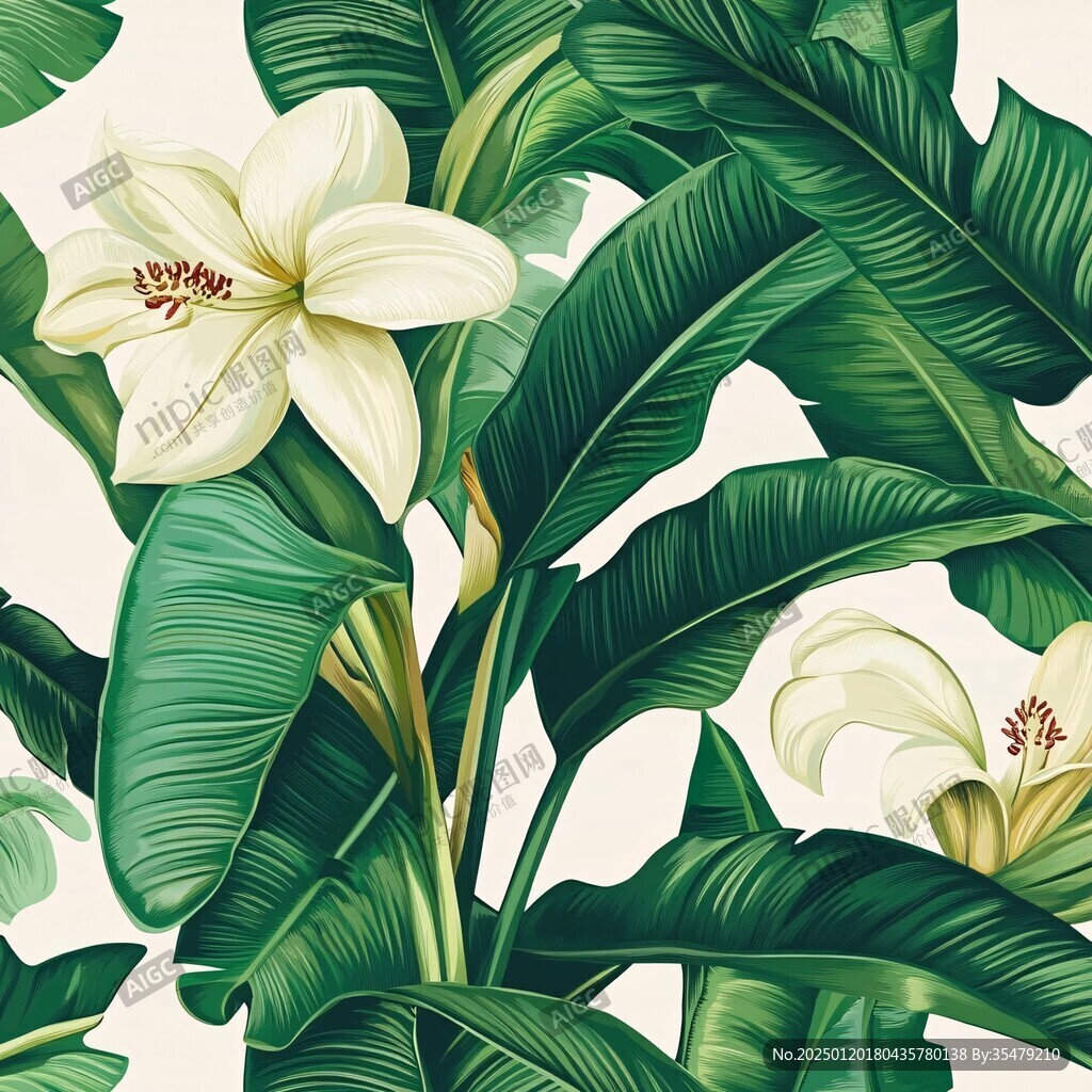 熱帶植物插畫