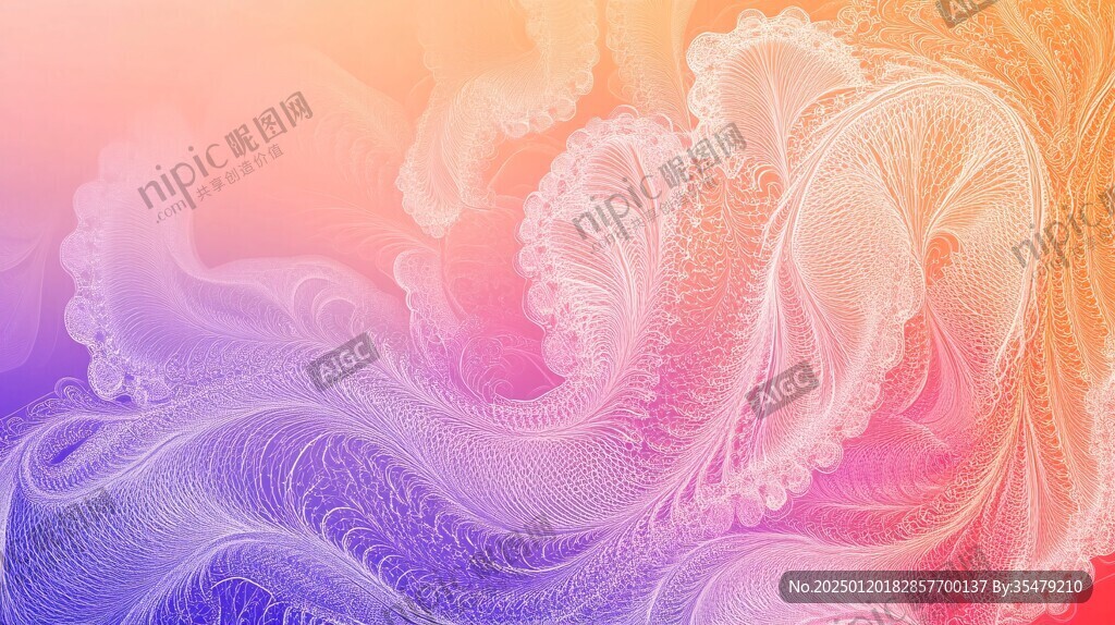 熱情粉橙色抽象感背景